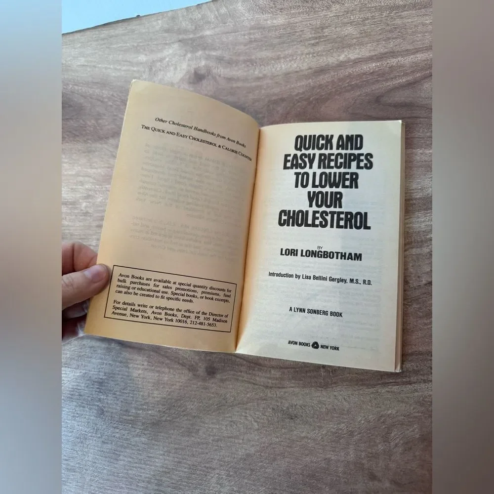 Quick And Easy Recipes To Lower Your Cholesterol By Lori Longbotham 1989